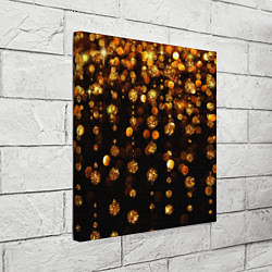 Холст квадратный GOLDEN RAIN, цвет: 3D-принт — фото 2