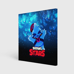 Холст квадратный Сквик Squeak Brawl Stars, цвет: 3D-принт