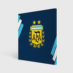 Холст квадратный Сборная Аргентины, цвет: 3D-принт
