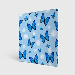 Холст квадратный Бабочки Моргенштерна, цвет: 3D-принт