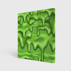 Холст квадратный Green Slime, цвет: 3D-принт