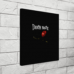 Холст квадратный Death Note яблоко и ручка, цвет: 3D-принт — фото 2