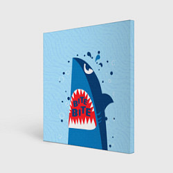 Холст квадратный Акула bite, цвет: 3D-принт