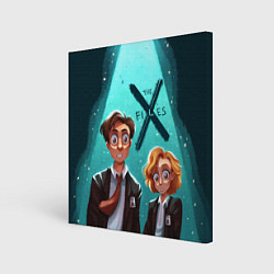 Картина квадратная Fox Mulder and Dana Scully