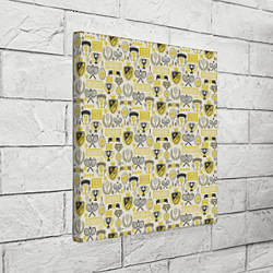 Холст квадратный Кубок Дэвиса, цвет: 3D-принт — фото 2