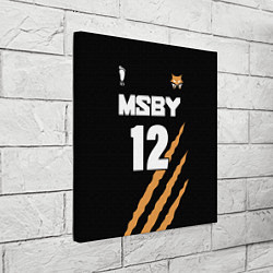 Холст квадратный 12 MSBY BLACK JACKALS, цвет: 3D-принт — фото 2