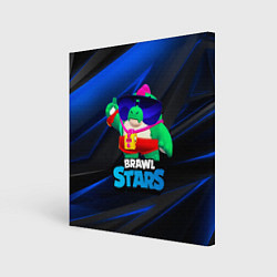 Холст квадратный Базз Buzz Brawl Stars, цвет: 3D-принт