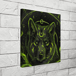 Холст квадратный Эзотерический Волк, цвет: 3D-принт — фото 2