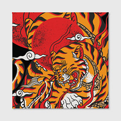 Холст квадратный Год тигра, цвет: 3D-принт — фото 2