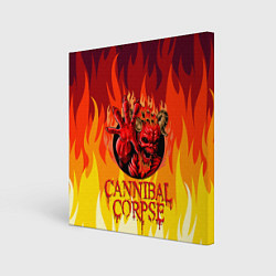 Холст квадратный Cannibal Corpse Труп Канниба, цвет: 3D-принт