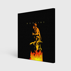Холст квадратный Bonfire ACDC, цвет: 3D-принт