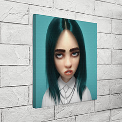 Холст квадратный Billie Eilish: 3D, цвет: 3D-принт — фото 2