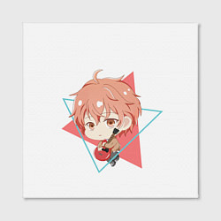 Холст квадратный Мафую Сато с треугольниками, цвет: 3D-принт — фото 2