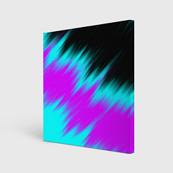 Холст квадратный НЕОНОВЫЕ ПОЛОСЫ И НИЧЕГО ЛИШНЕГО NEON STRIPES, цвет: 3D-принт