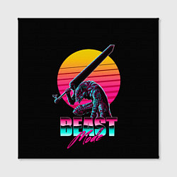 Холст квадратный Берсерк неон, цвет: 3D-принт — фото 2