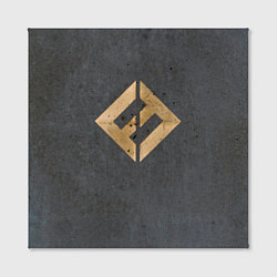 Холст квадратный Concrete and Gold - Foo Fighters, цвет: 3D-принт — фото 2