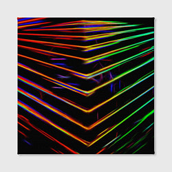 Холст квадратный Неоновый угол, цвет: 3D-принт — фото 2
