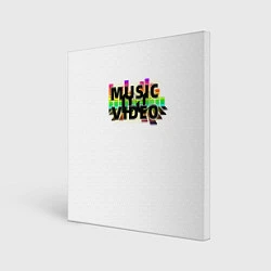 Холст квадратный Merch - DJ MUSICVIDEO, цвет: 3D-принт