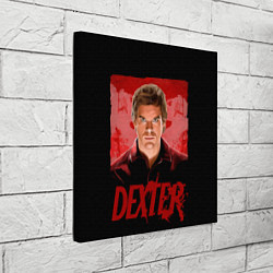 Холст квадратный Dexter Декстер портрет постер, цвет: 3D-принт — фото 2