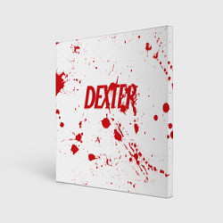 Картина квадратная Dexter logo Декстер брызги крови