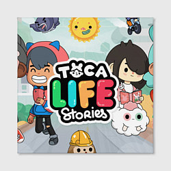 Холст квадратный Toca Life: Stories, цвет: 3D-принт — фото 2