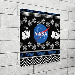 Холст квадратный НАСА НОВЫЙ ГОД, цвет: 3D-принт — фото 2