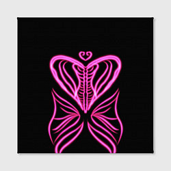 Холст квадратный Бабочка любви, цвет: 3D-принт — фото 2