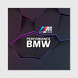 Холст квадратный BMW Perfomance, цвет: 3D-принт — фото 2