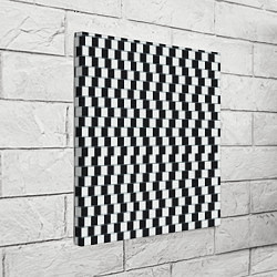 Холст квадратный Шахматная Иллюзия Искажения, цвет: 3D-принт — фото 2