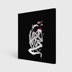 Картина квадратная СИРЕНОГОЛОВЫЙ И ЛОШАДЬ SIREN HEAD & HORSE