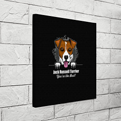 Холст квадратный Джек-Рассел-Терьер Jack Russell Terrier, цвет: 3D-принт — фото 2