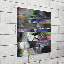Холст квадратный Glitch lion 2020, цвет: 3D-принт — фото 2