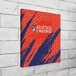 Холст квадратный Atletico Madrid: Football Club, цвет: 3D-принт — фото 2