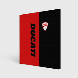 Холст квадратный DUCATI BLACK RED BACKGROUND, цвет: 3D-принт