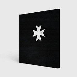 Холст квадратный Черные Храмовники раскраска доспеха, цвет: 3D-принт