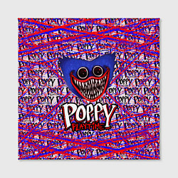 Холст квадратный Huggy Wuggy: Poppy Pattern, цвет: 3D-принт — фото 2