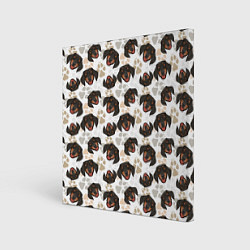 Холст квадратный Такса Dachshund Dog, цвет: 3D-принт