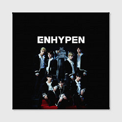 Холст квадратный ENHYPEN: Хисын, Джей, Джейк, Сонхун, Сону, Ни-Ки,, цвет: 3D-принт — фото 2