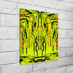Холст квадратный Cyberpunk 2077 YELLOW, цвет: 3D-принт — фото 2