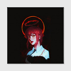 Холст квадратный Макима кровавый ангел Человек бензопила, цвет: 3D-принт — фото 2