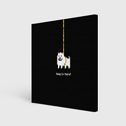 Холст квадратный UNDERTALE DOG НА КАНАТЕ, цвет: 3D-принт