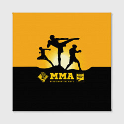 Холст квадратный ММА Mixed Martial Arts, цвет: 3D-принт — фото 2