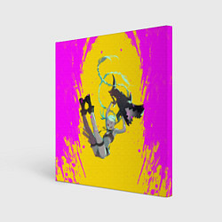Холст квадратный Летящая Джинкс, цвет: 3D-принт