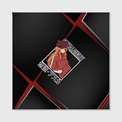 Холст квадратный Евангелион Evangelion, Аска Лэнгли Сорью, цвет: 3D-принт — фото 2