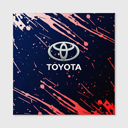 Холст квадратный Toyota градиент, цвет: 3D-принт — фото 2