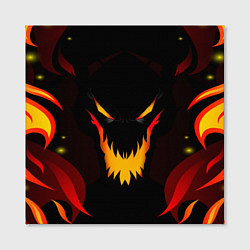Холст квадратный DOTA 2 SHADOW FIEND ТЕНЬ ОГОНЬ, цвет: 3D-принт — фото 2