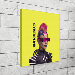 Холст квадратный Cyberpunk Панк, цвет: 3D-принт — фото 2