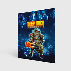 Холст квадратный Deep Rock Galactic Gunner, цвет: 3D-принт