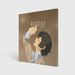 Холст квадратный Дазай Осаму Dazai Osamu, bungou stray dogs образ, цвет: 3D-принт