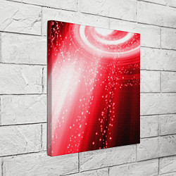 Холст квадратный Красная космическая спираль, цвет: 3D-принт — фото 2